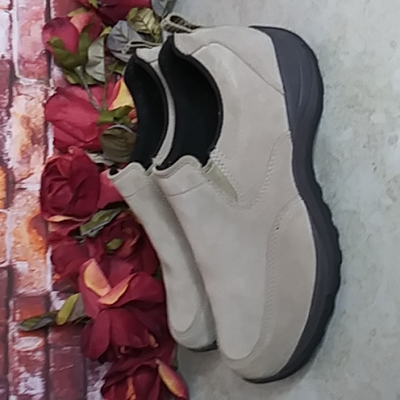 L.L. Bean Shoes - L. L. Bean Mushroom Gray Suede Slip on Comfort Loafers